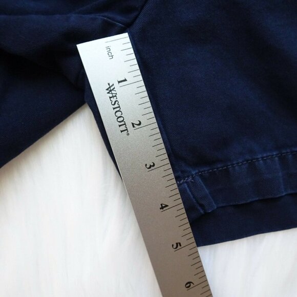 J. Crew Women's Shorts City Fit Classic Twill Chino Casual Cotton Navy Blue 0 - Picture 8 of 12
